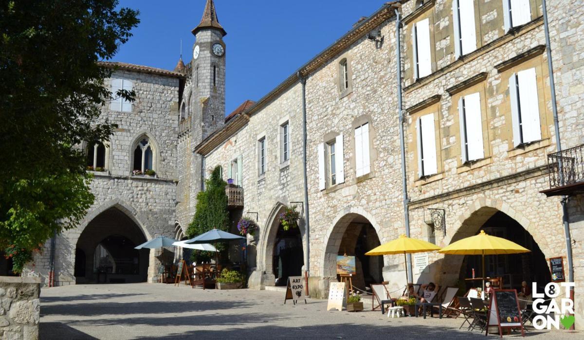 Hotel Restaurant La Dame Du Lac Monflanquin Εξωτερικό φωτογραφία